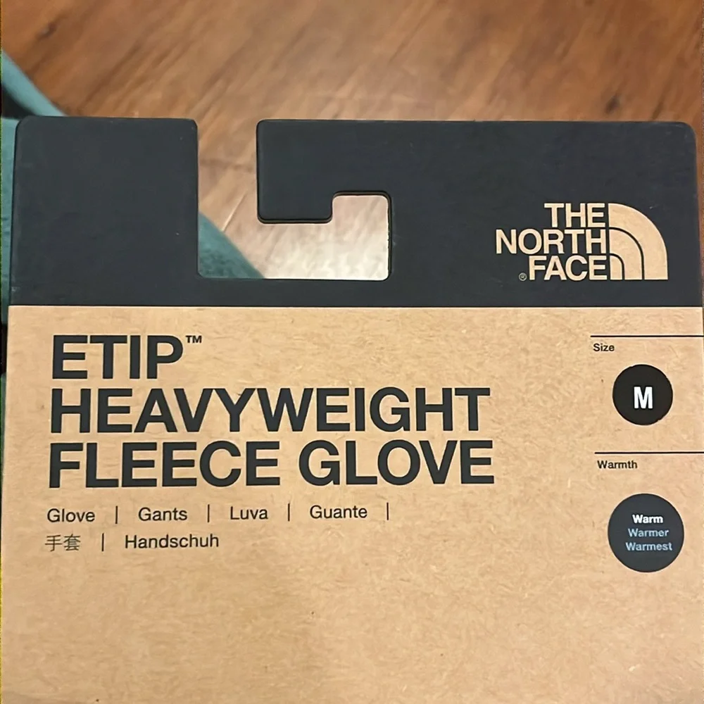 The North Face E Tip Fleece Winter Gloves new Dark Sage Green Mens Size Medium